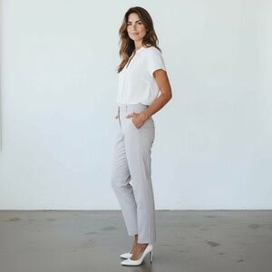 NWT WHBM The Slim Ankle Sz 12R Comfort Stretch/Smoothing Ankle Pant Lilac Tint